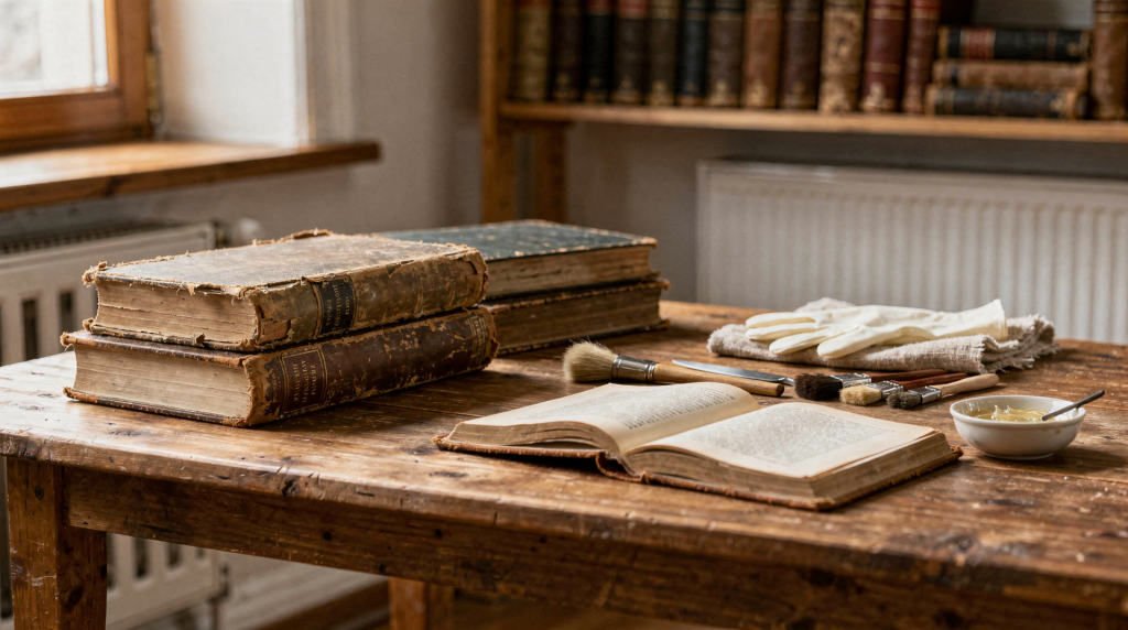 Как подготовить старые книги к реставрации
